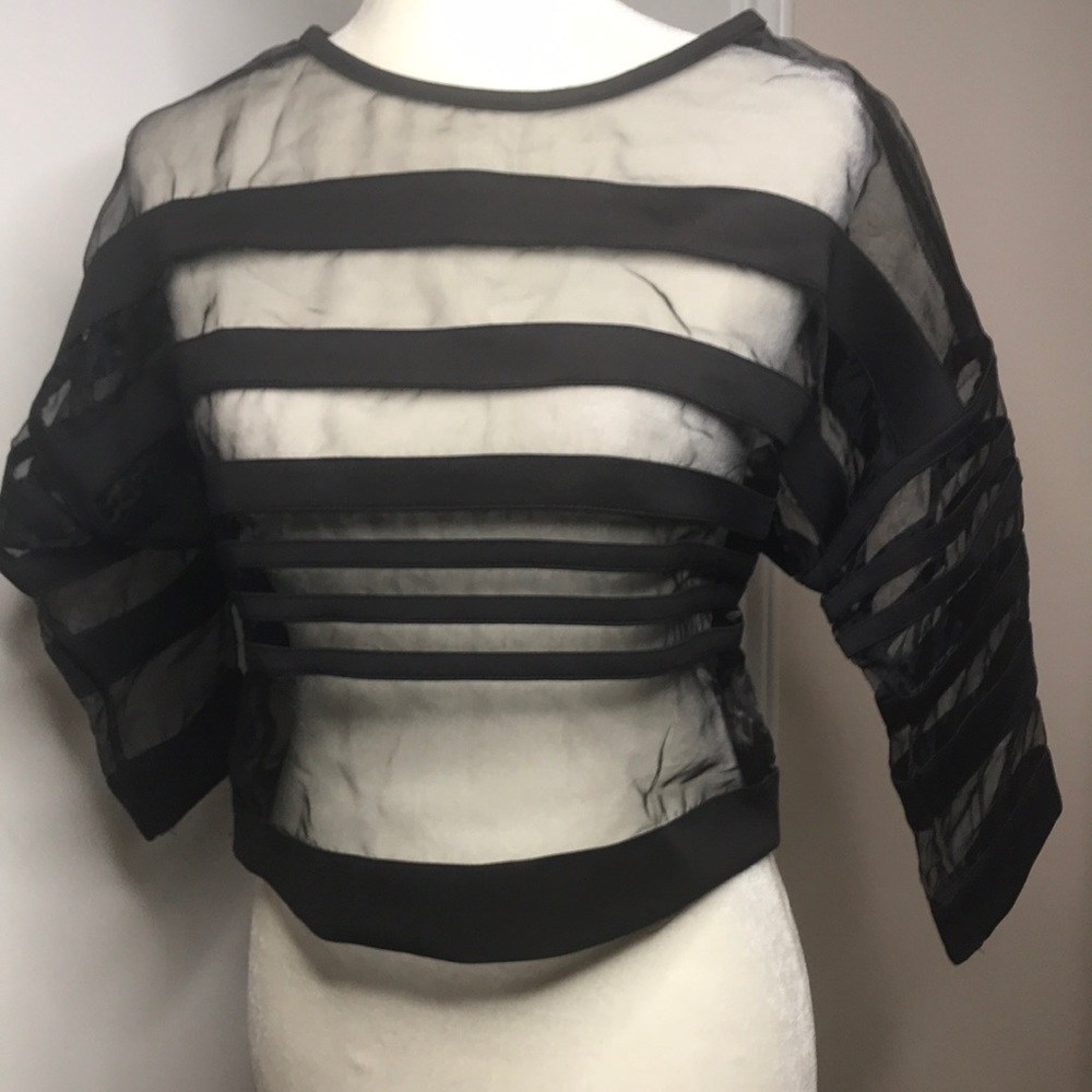 Sheer black Top